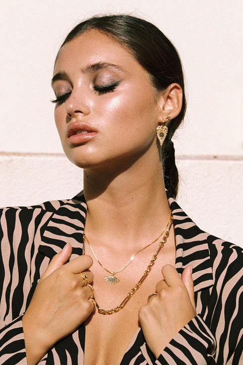SERENITY HOOP EARRING GOLD